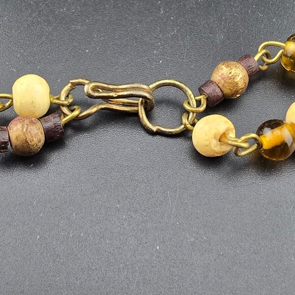 Vintage Double Strand Multicolor Beggars Beads Necklace 36" Opera Boho - Picture 7 of 8